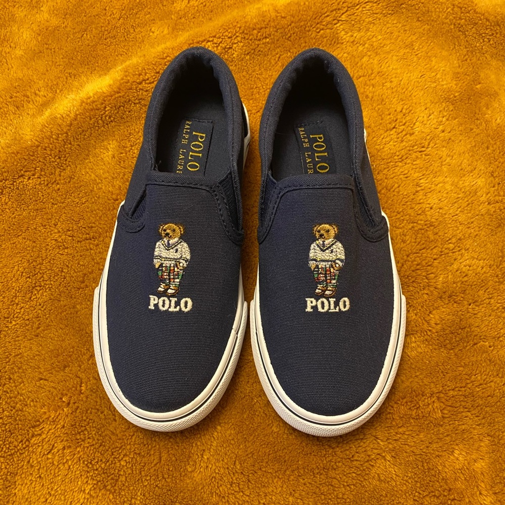 Polo by Ralph Lauren Kids Navy Slip-On Shoes